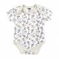 Preview: BOLEY Baby Body Kurzarm, Tiere, 3er-Pack, weiß-beige, Gr. 50-86